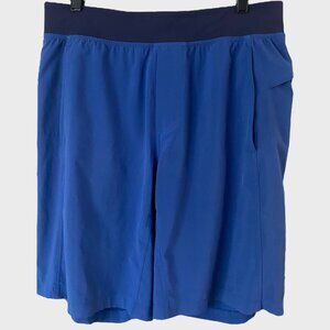 Lululemon Pull-On Athletic Shorts Navy Men's Large Casual Stretch Activewear